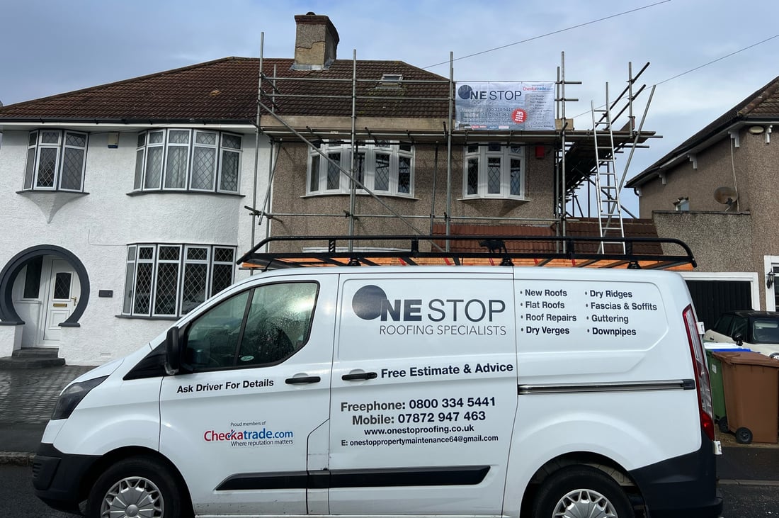 Main header - "One Stop Roofing Specialist"