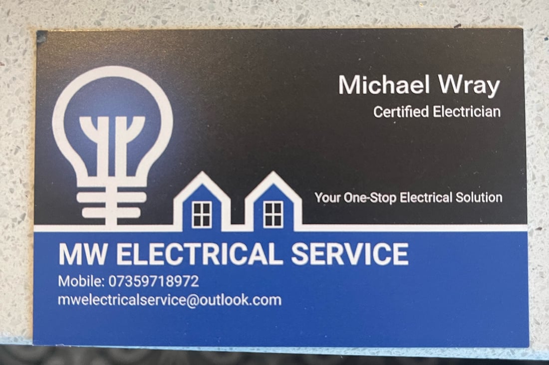 Main header - "Michael Wray's Electrical Services"