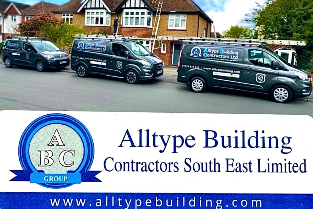 Main header - "ALLTYPE BUILDING CONTRACTORS"