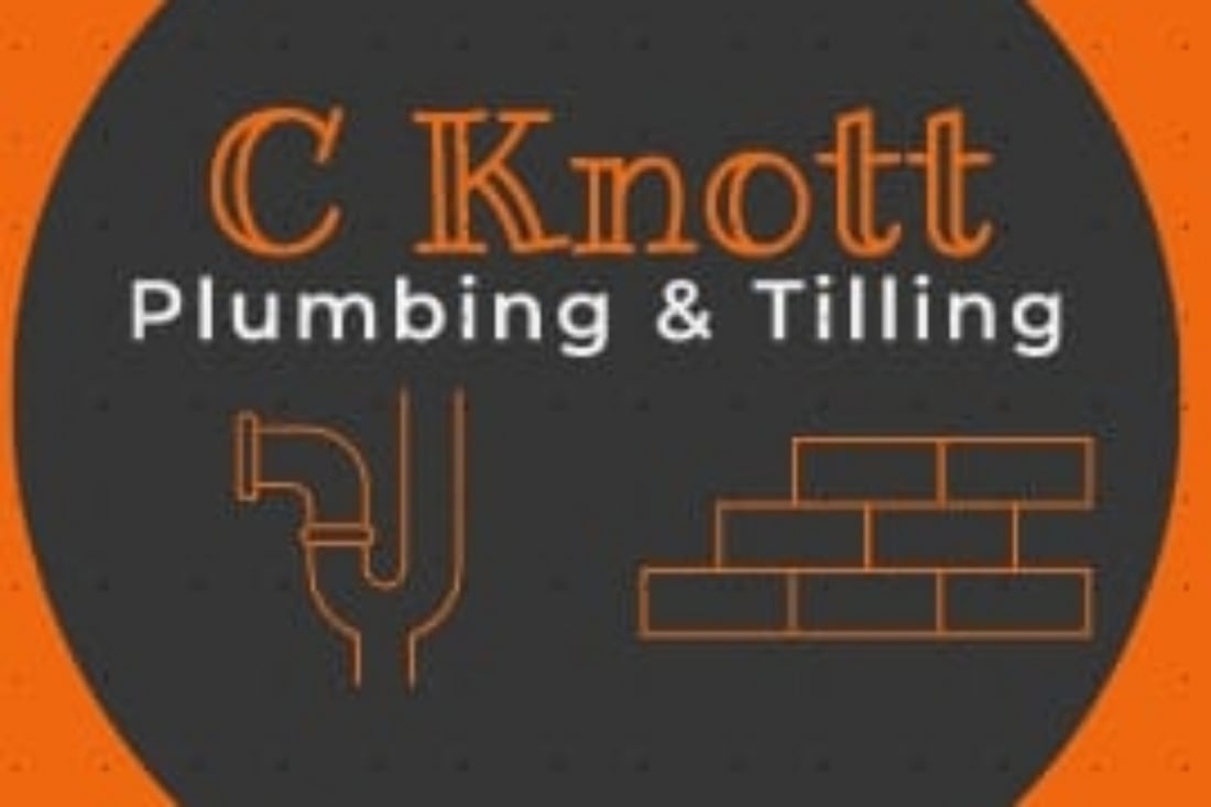 Main header - "C Knott Plumbing & Tiling"