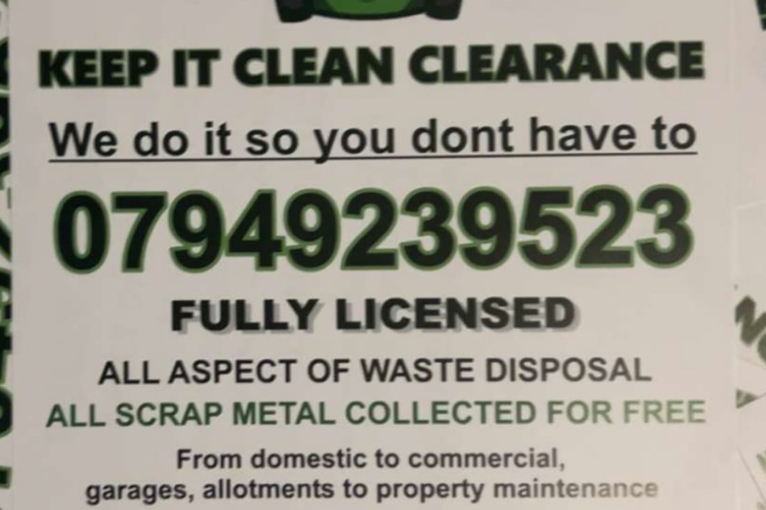 Main header - "Keep It Clean Clearance"