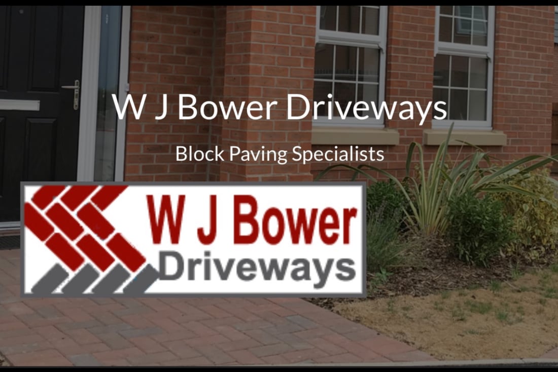 Main header - "WJ Bower Driveways"