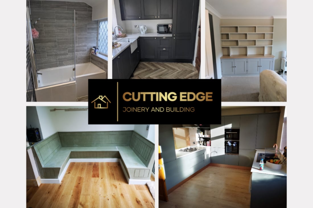 Main header - "CUTTING EDGE JOINERY AND BUILDING LTD"