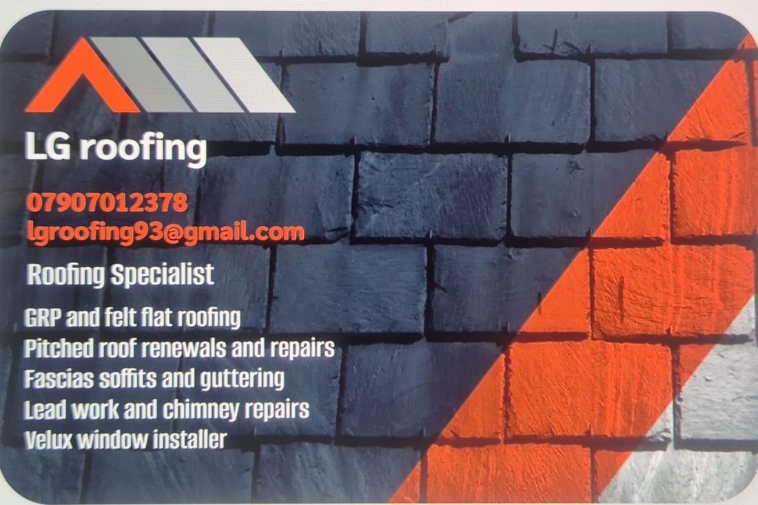 Main header - "LG Roofing"