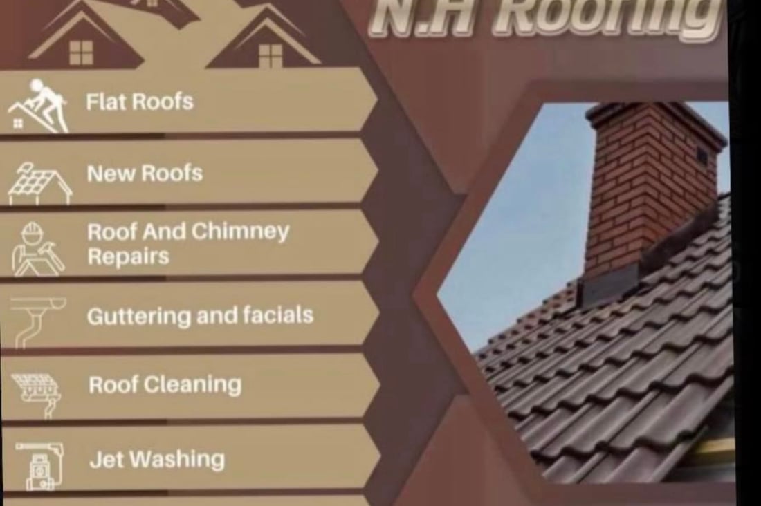 Main header - "N.H Roofing"