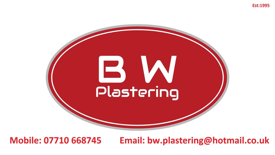 Main header - "BW PLASTERING"