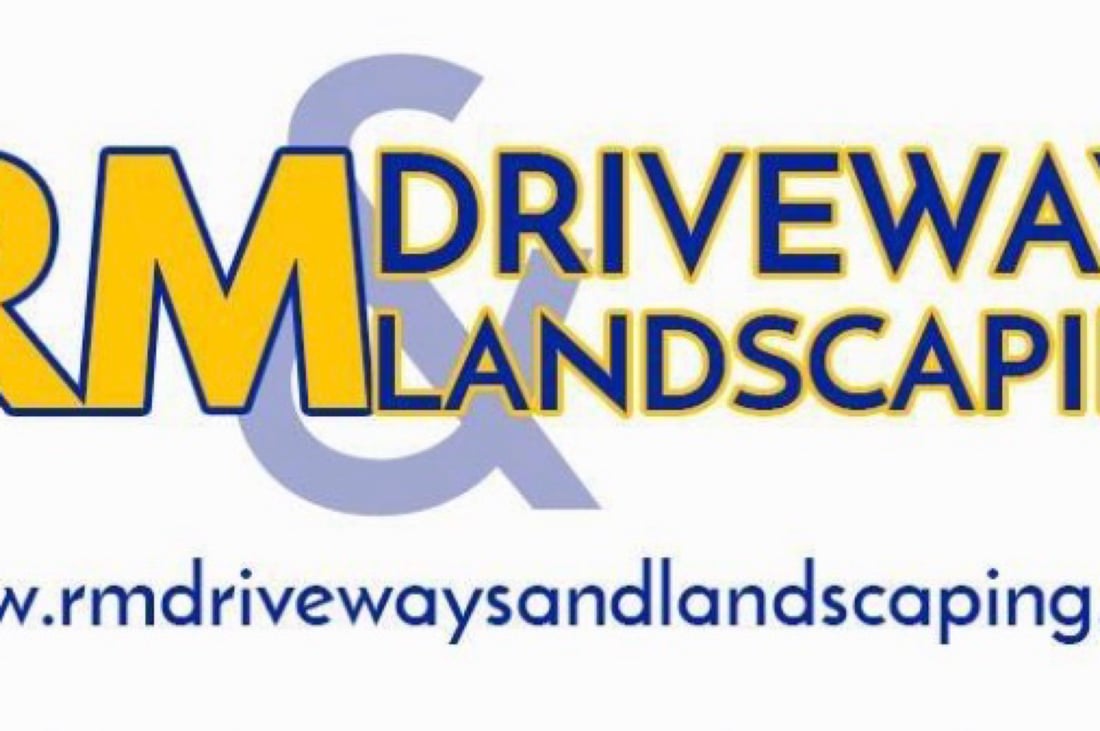 Main header - "R M Driveways and Landscaping Ltd"