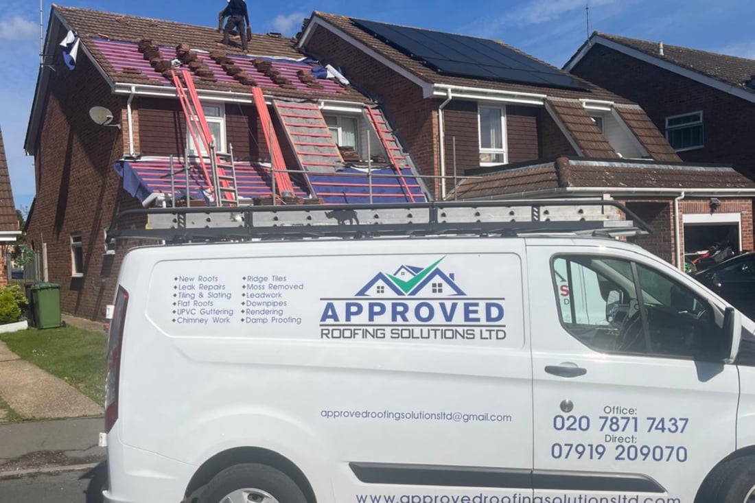 Main header - "Approved Roofing Solutions Ltd"