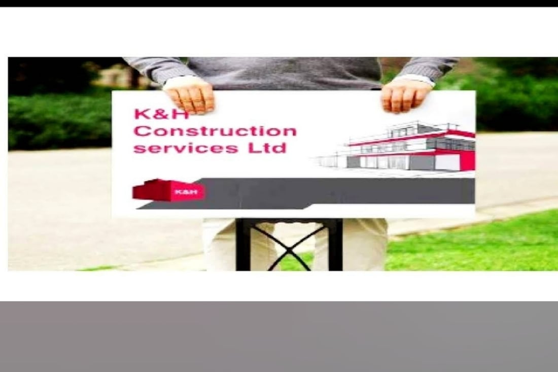 Main header - "K & H Construction"