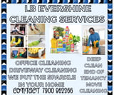 Company/TP logo - "L.B Evershine Domestic Cleaning Services"