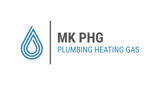 Company/TP logo - "MK Plumbing Heating Gas"