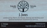 Company/TP logo - "Jay.Jones Landscaping & Driveway Services"