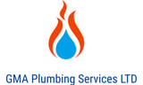 Company/TP logo - "GMA PLUMBING SERVICES"