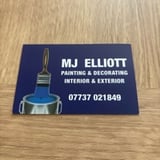 Company/TP logo - "MJ elliott painting & Decorating Services"