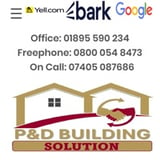 Company/TP logo - "P & D Building Solutions"