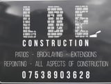 Company/TP logo - "L.D.E construction"