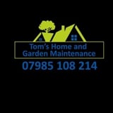 Company/TP logo - "Tom's Home & Garden Maintenance"