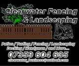 Company/TP logo - "Clearwater Fencing & Landscaping"