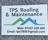 Company/TP logo - "TPS Roofing & Maintenance"