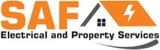 Company/TP logo - "SAF Electrical & Property Services"