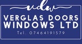 Company/TP logo - "VERGLAS DOORS WINDOWS LTD"