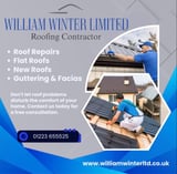 Company/TP logo - "Winter Roofing Contractors"