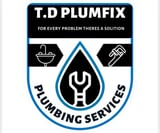 Company/TP logo - "T.D Plumbfix"