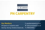 Company/TP logo - "P N CARPENTRY SERVICES"