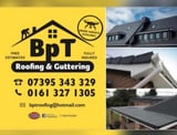 Company/TP logo - "Bptroofing & Guttering"