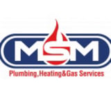 Company/TP logo - "MSM Plumbing Heating and Gas"