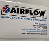 Company/TP logo - "AIR FLOW SOUTH WEST"