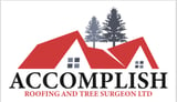 Company/TP logo - "Accomplish Roofing & Tree Surgeon"