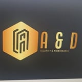 Company/TP logo - "A&D Security & Maintenance"