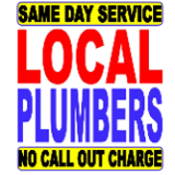 Company/TP logo - "The LOCAL Plumbers - NO CALL OUT CHARGE"