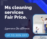 Company/TP logo - "M&S Cleaning Service"