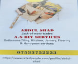 Company/TP logo - "A.S DIY Services"