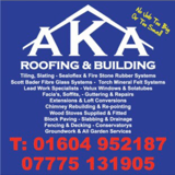 Company/TP logo - "AKA Roofing & Building"