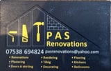 Company/TP logo - "PAS Renovations"