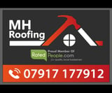 Company/TP logo - "MH Roofing"