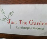 Company/TP logo - "Just the Garden"