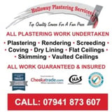 Company/TP logo - "Holloway Plastering Services LTD"