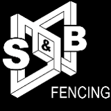 Company/TP logo - "S & B Fencing"