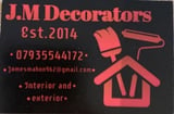 Company/TP logo - "J.M Decorators"