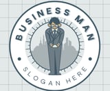 Company/TP logo - "Business Man"