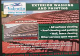 Company/TP logo - "Valentin Exterior Washing & Painting"