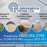 Company/TP logo - "SD DRIVEWAYS & PATIOS LTD"