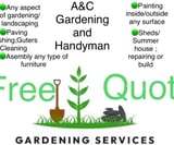 Company/TP logo - "AMC Gardening & Handyman"