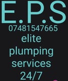 Company/TP logo - "Elite Plumbing Services 24/7"