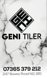 Company/TP logo - "Geni Tiling"