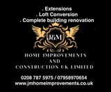 Company/TP logo - "J&M HOME IMPROVEMENTS AND CONSTRUCTION UK LIMITED"